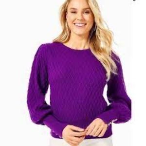 Lilly Pulitzer - Jacquetta Sweater in Mystical Purple sz. XXS